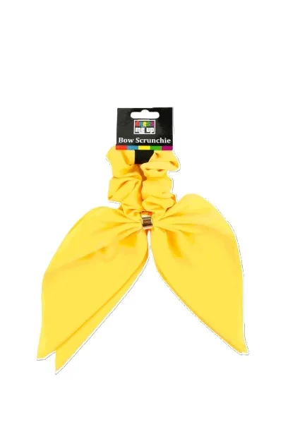 Yellow Bow Scrunchie