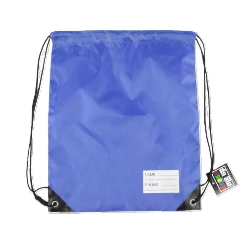 Blue Drawstring Bag (34x42 cm)