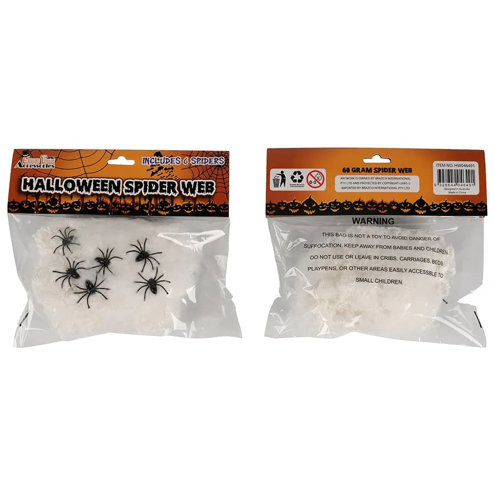 Cobweb 60g with 6 Spiders (Assorted) - alternate view 1