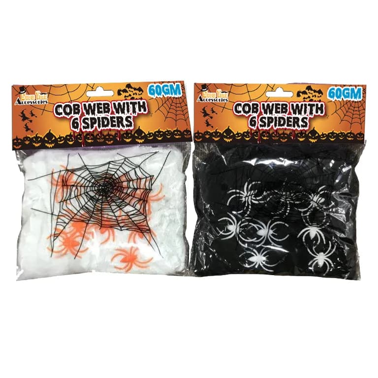 Cobweb 60g with 6 Spiders (Assorted)