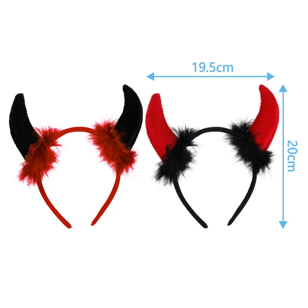 Devil Horns Headband (1 Supplied - Assorted Colours)