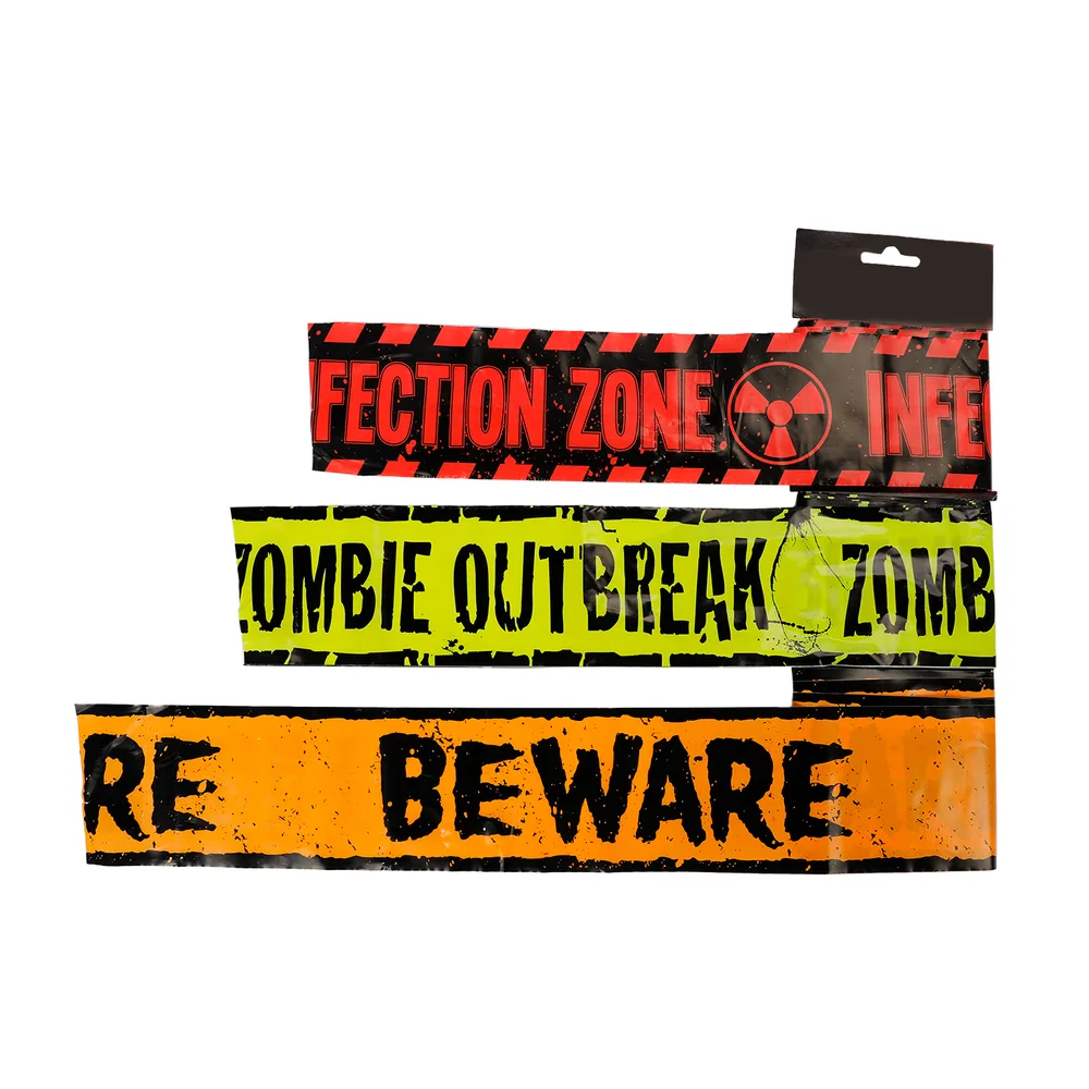 Printed Warning Tape 3m - Pk 3 (1 Pack Supplied - Assorted Designs)