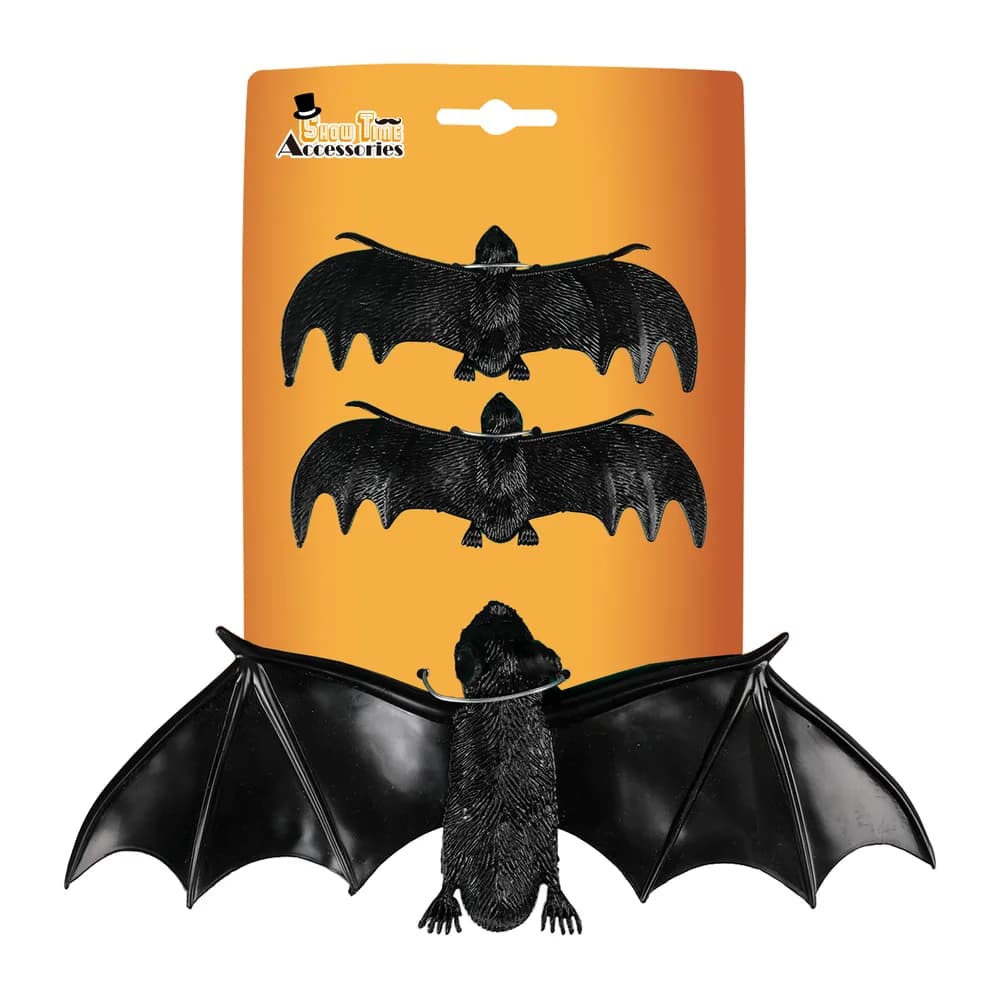 Hanging Black Bats - Pk 3
