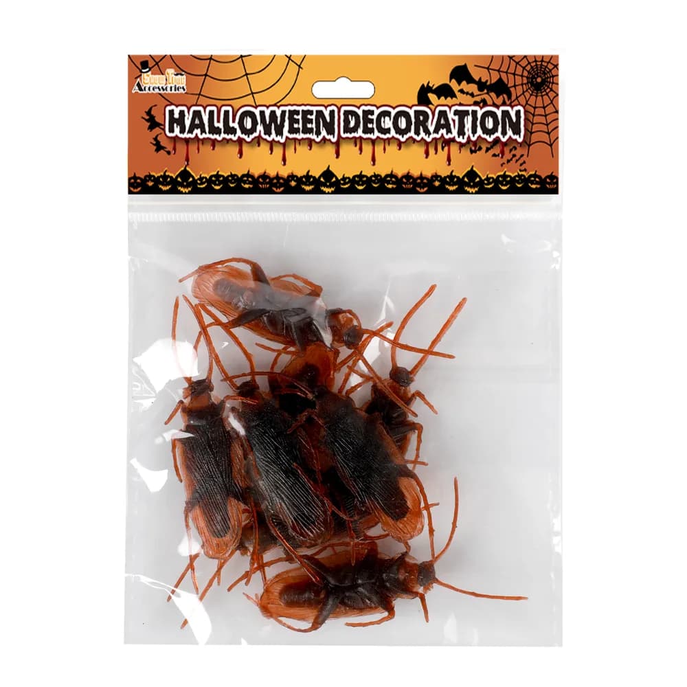 Fake Cockroaches 6cm - Pk 8