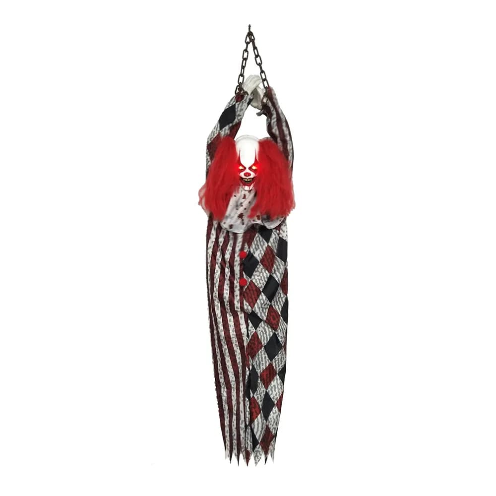 Animated Hanging Clown 150cm
