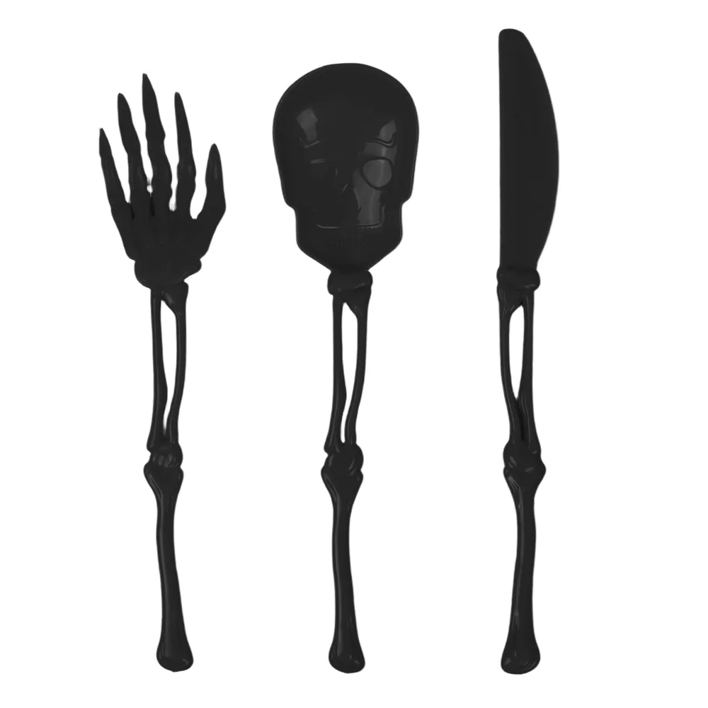 Reusable Skeleton Cutlery Set - Pk 18