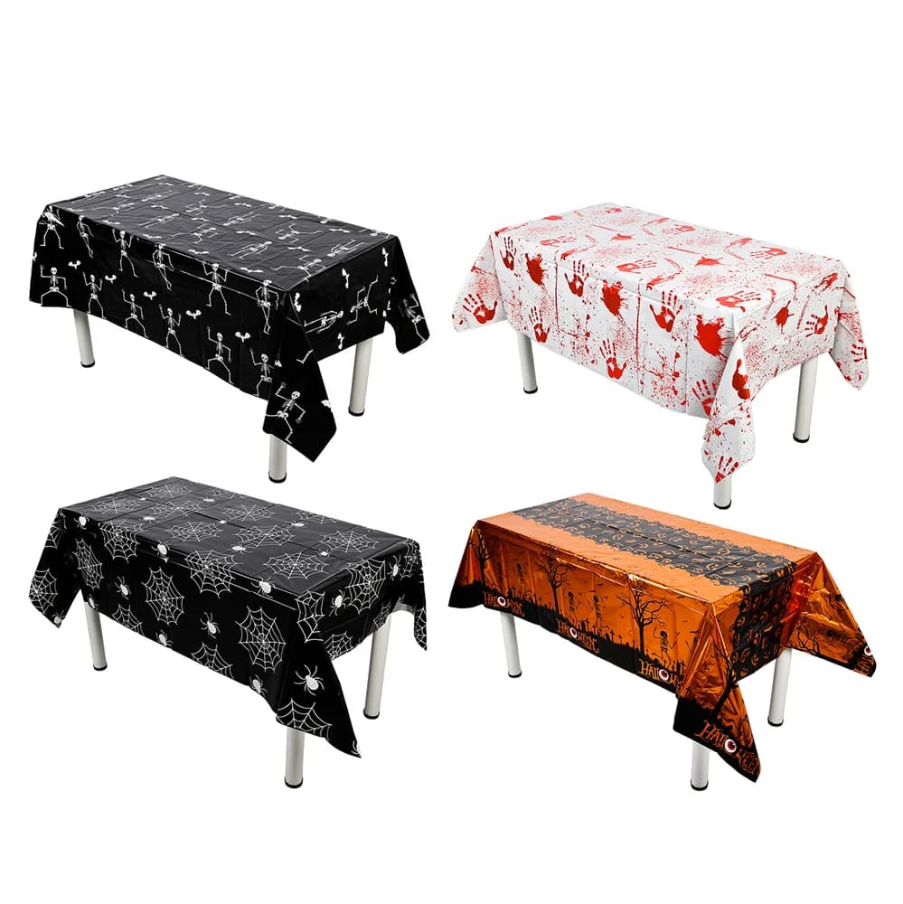 Halloween Plastic Tablecover 1.38 x 1.86m (1 Supplied - Assorted Designs)