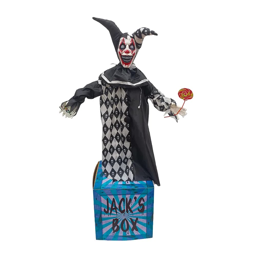 Animated Jack-in-the-Box Clown 160cm