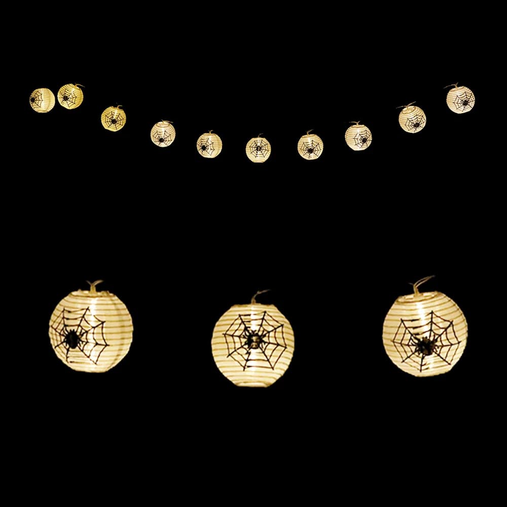Battery Operated Halloween Lantern String Lights - 10 LED