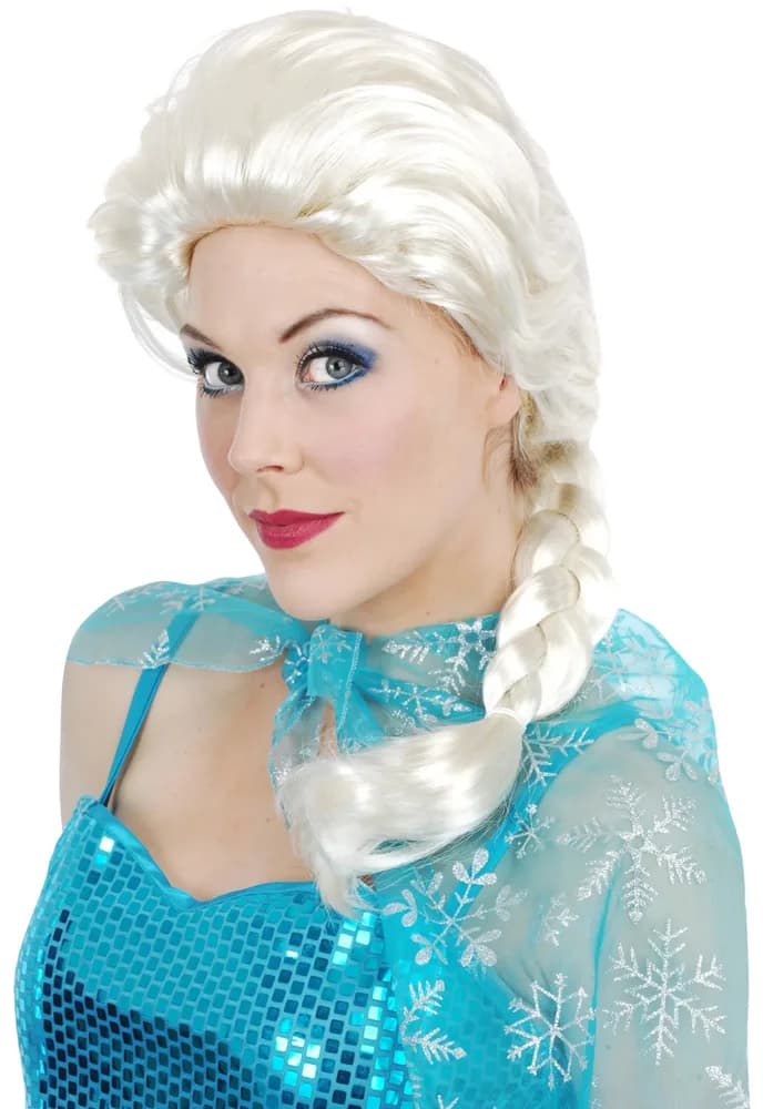 White Side Plait Wig