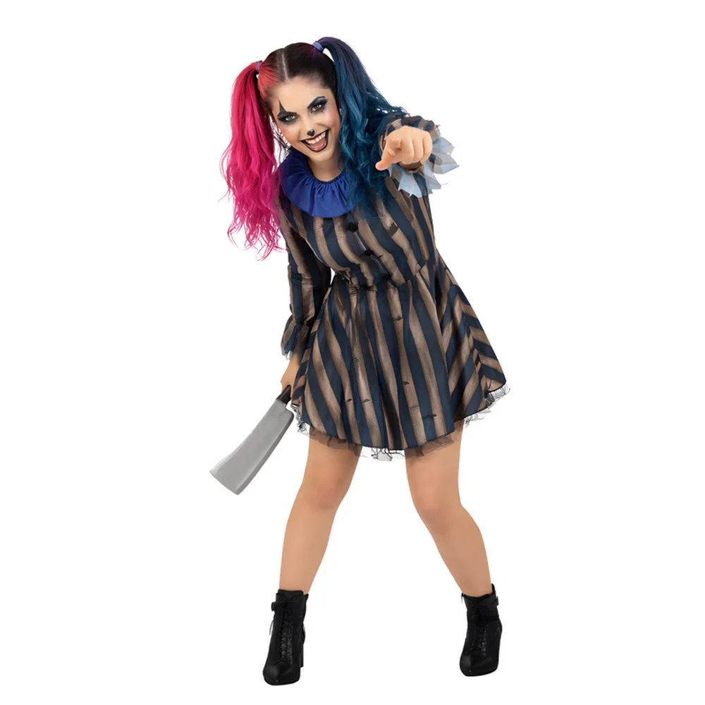 Scary Clown Dress Costume - Adults