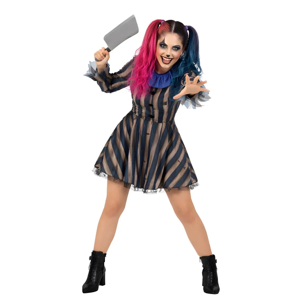 Scary Clown Dress Costume - Adults