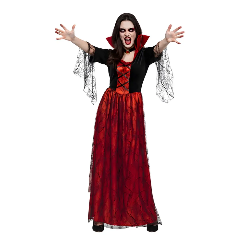 Vampiress Costume with Choker - Adults