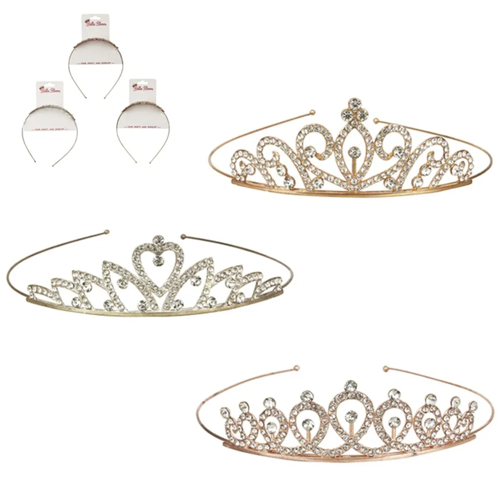 Princess Diamante Tiara (1 Supplied - Assorted Designs)
