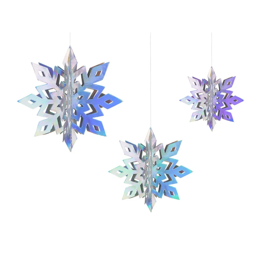 Pink Christmas Snowflake Hanging Decoration