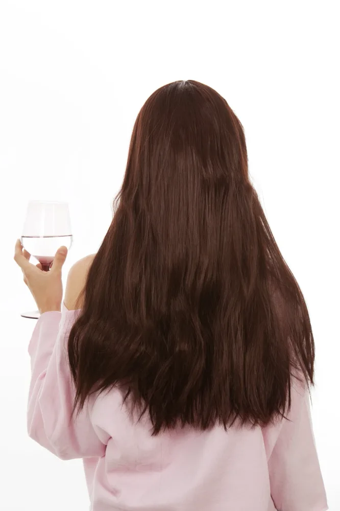 Kimmy Long Straight Brown 1970s Wig