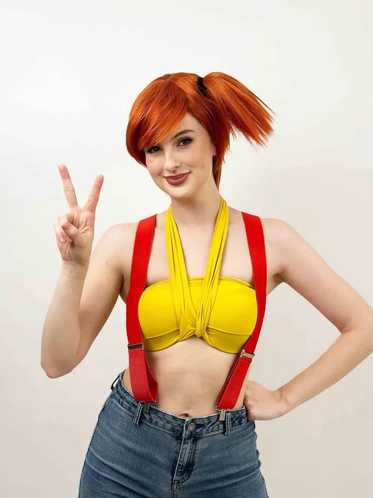 Copper Ponytail Cosplay Wig