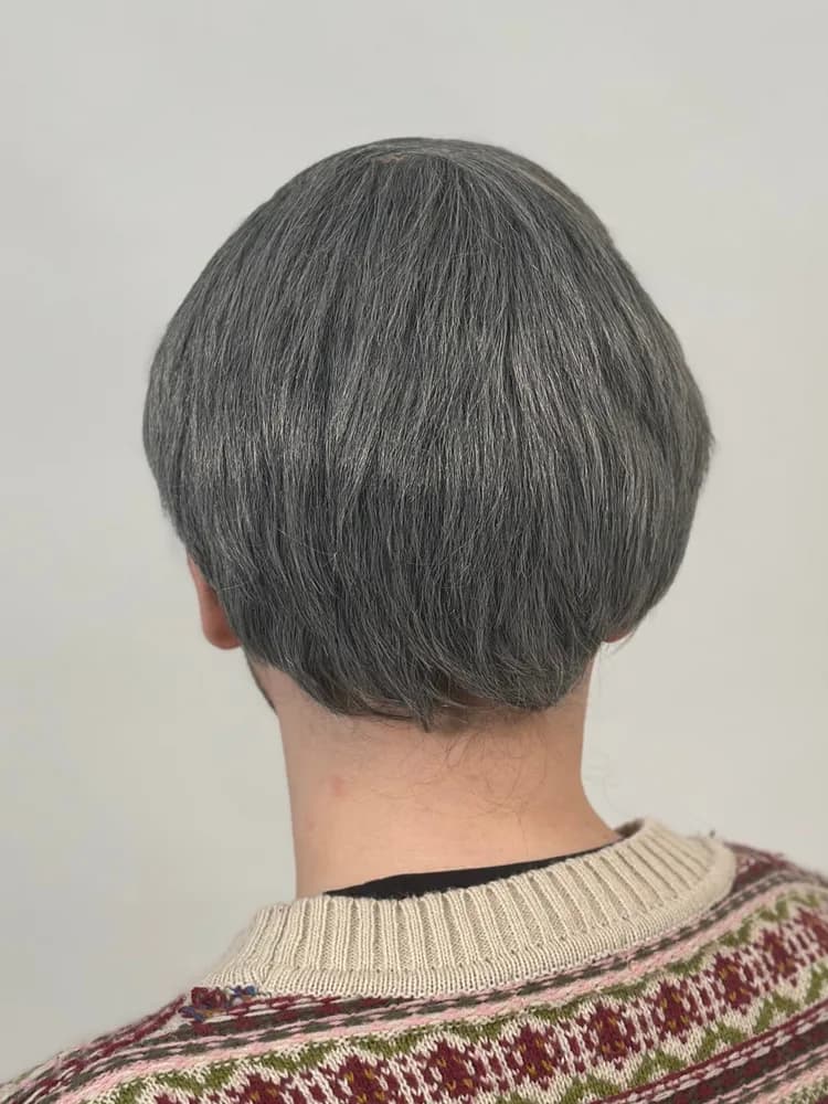 Old Man Grey Combover Wig
