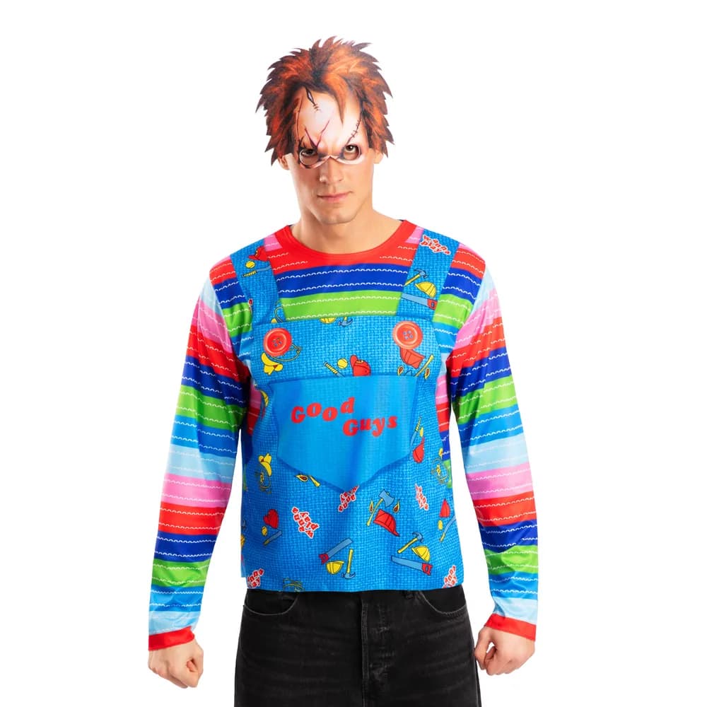 Adults Chucky Costume Top & Mask