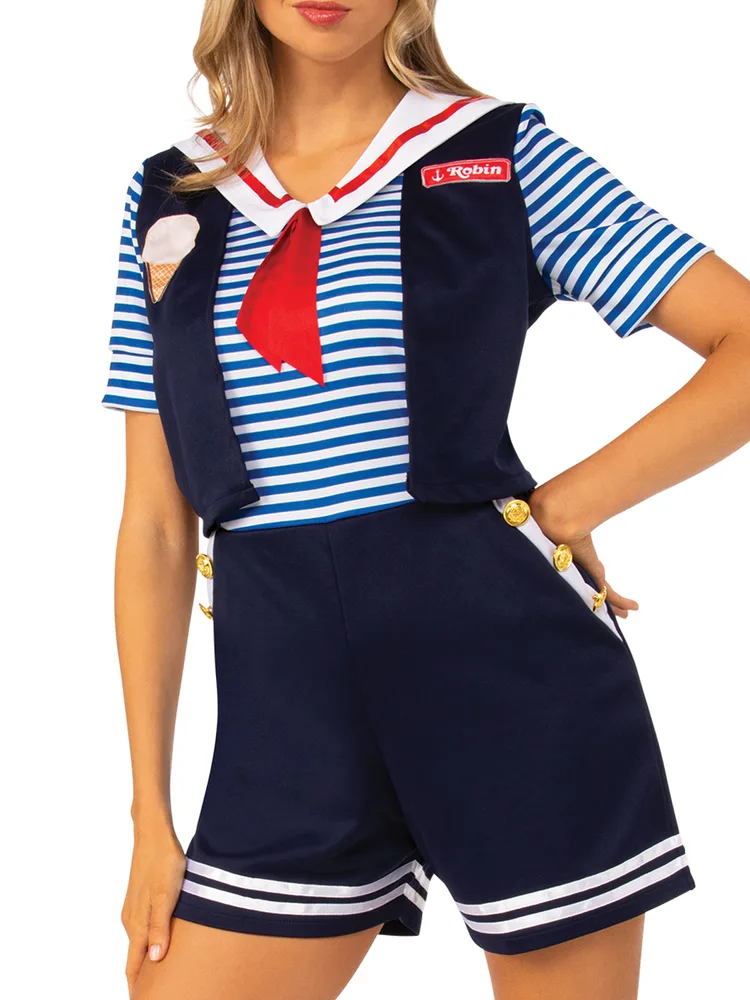 Robin Scoops Ahoy Stranger Things Costume - Adults
