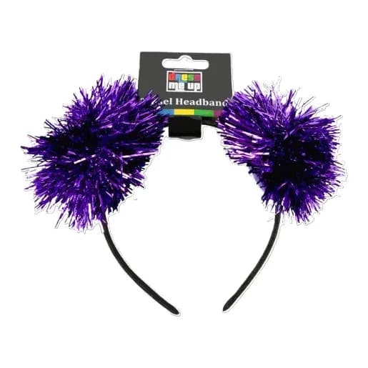 Purple Tinsel Headband