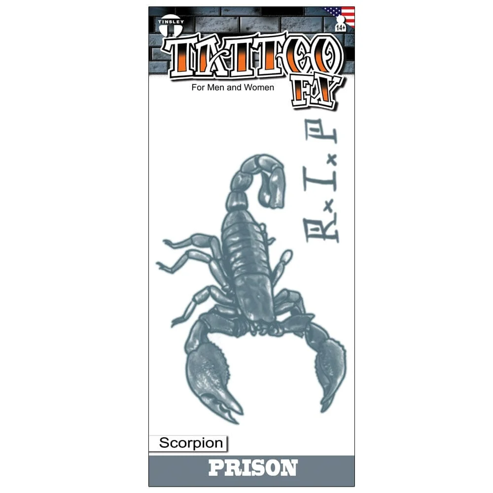 Scorpion Prison Temporary Tattoo, view 2