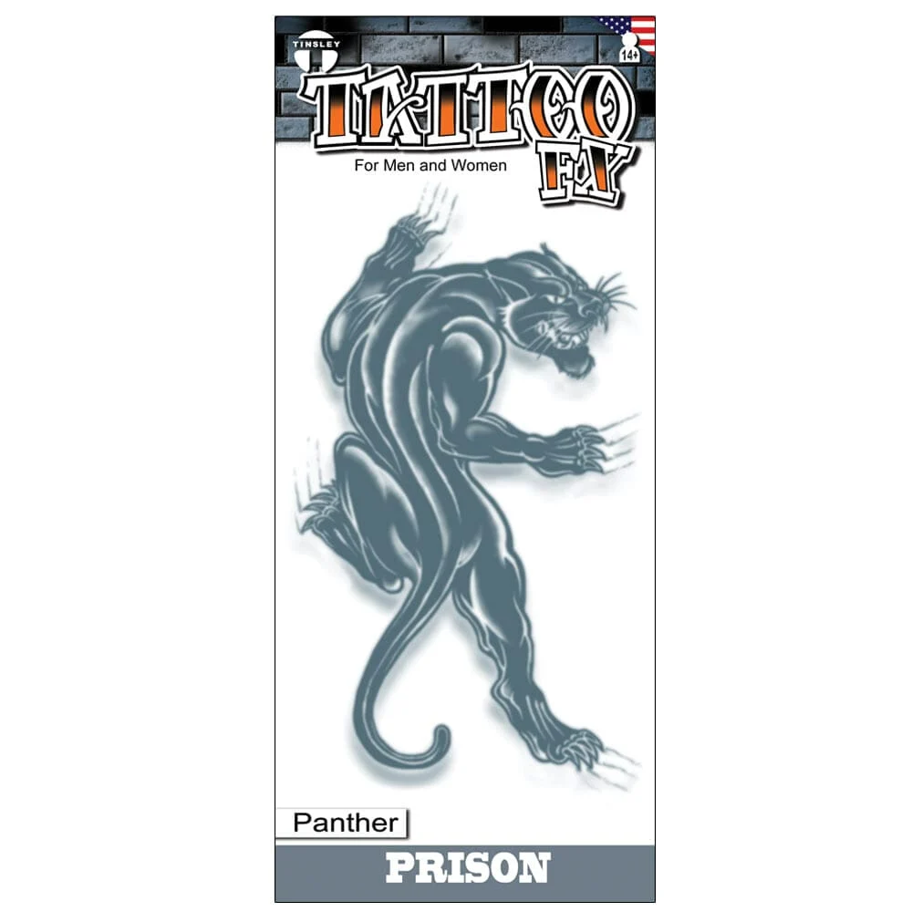 Panther Prison Temporary Tattoo, view 2