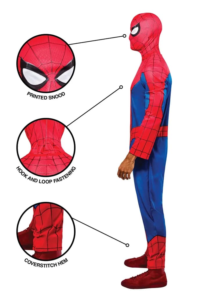 Adults Spider-Man Printed Jumpsuit Costume