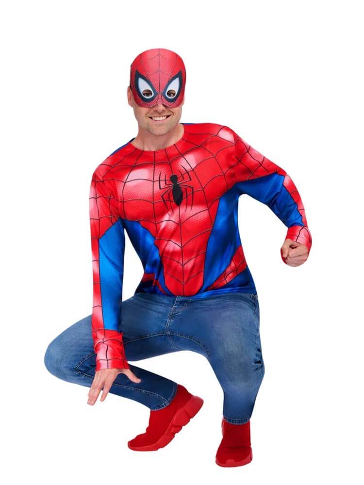 Adults Spider-Man Costume Top & Mask