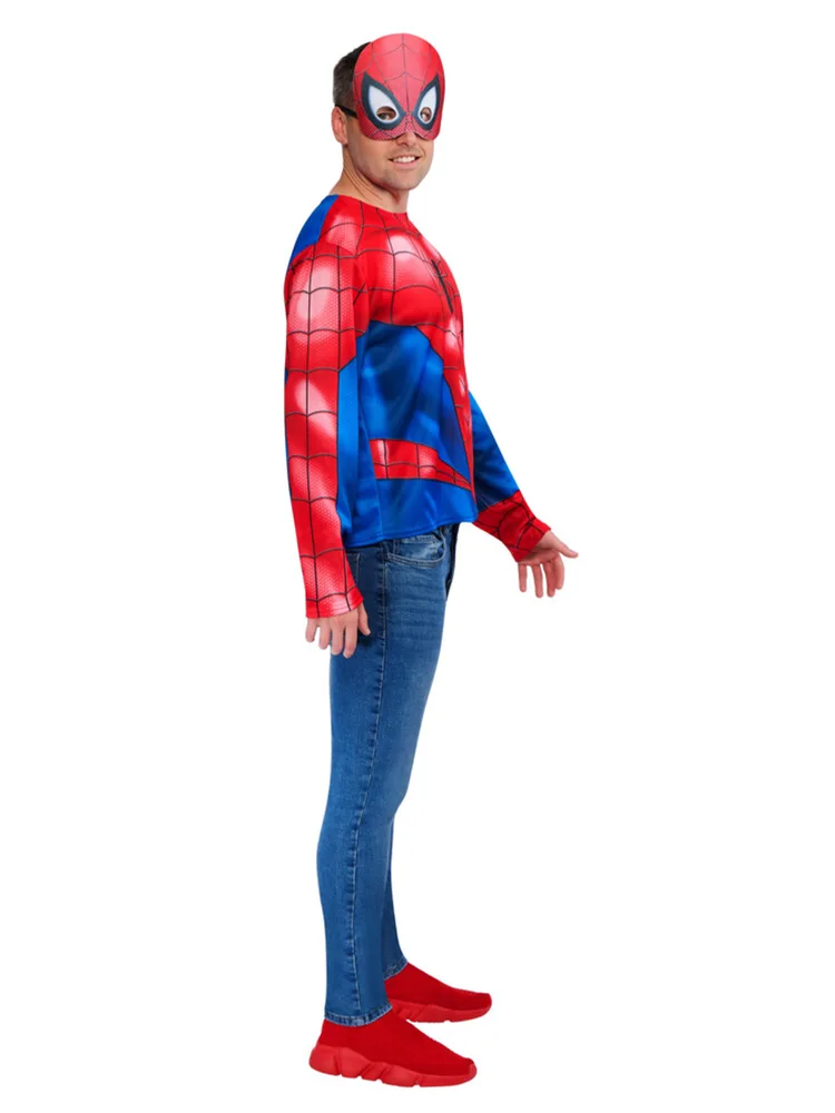 Adults Spider-Man Costume Top & Mask