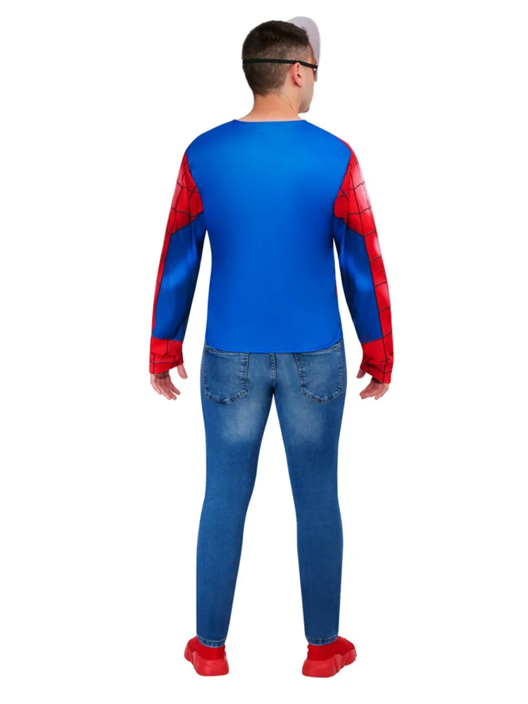 Adults Spider-Man Costume Top & Mask