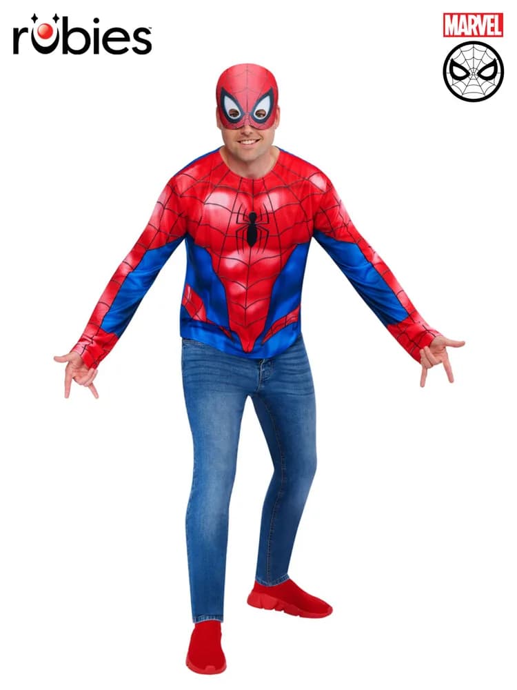 Adults Spider-Man Costume Top & Mask
