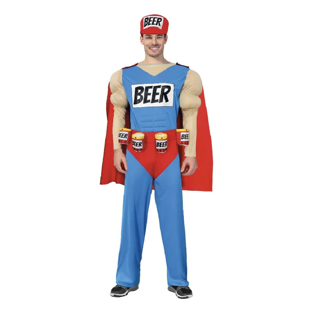 Adults Beer Superhero Costume