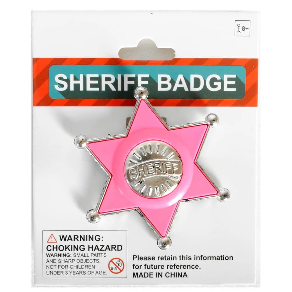Pink Sheriff Badge