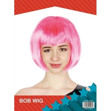 Hot Pink Bob Wig