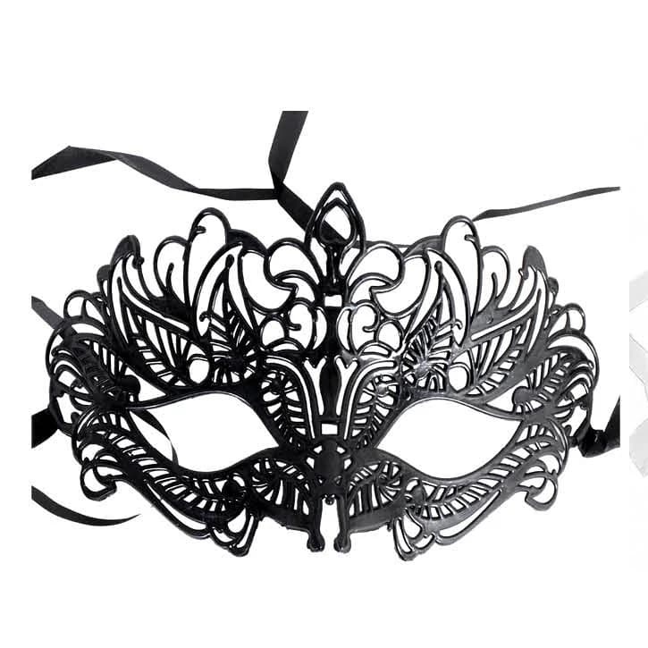 Black Filigree Masquerade Mask