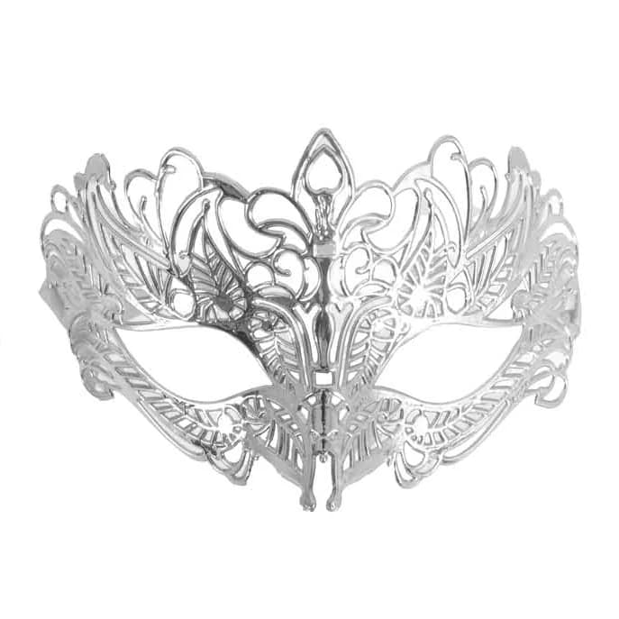 Silver Filigree Masquerade Mask
