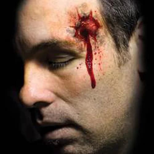 Shot & Stabbed FX Temporary Tattoo Sheet (14 Tattoos)