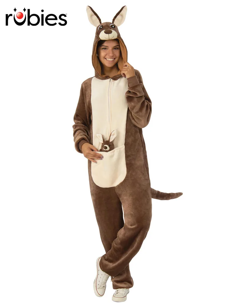 Adults Kangaroo Furry Onesie Costume