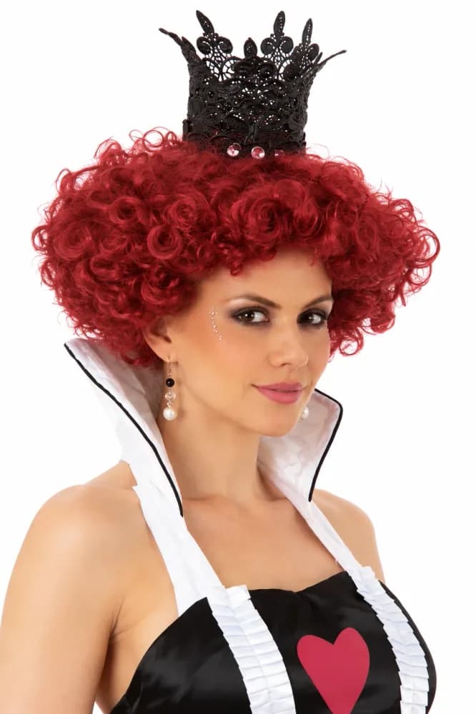 Red Curly Queen of Hearts Wig
