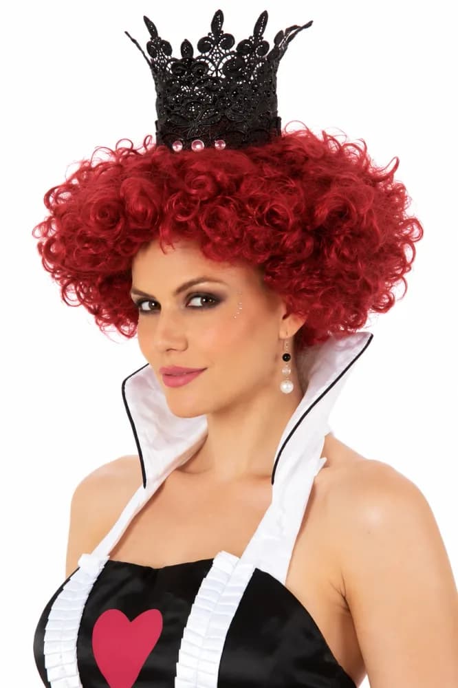 Red Curly Queen of Hearts Wig