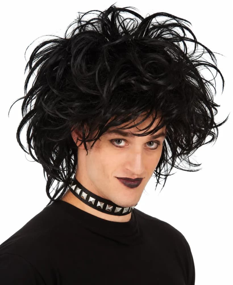 Black Messy Goth Punk Wig