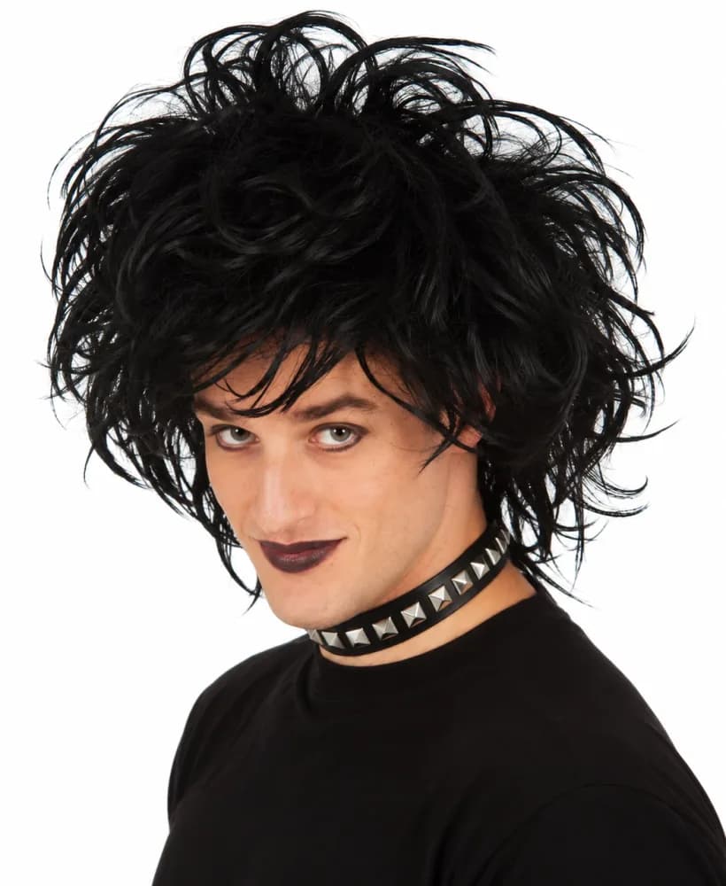 Black Messy Goth Punk Wig