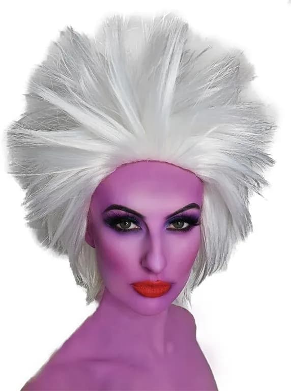 White Spiky Sea Witch Wig