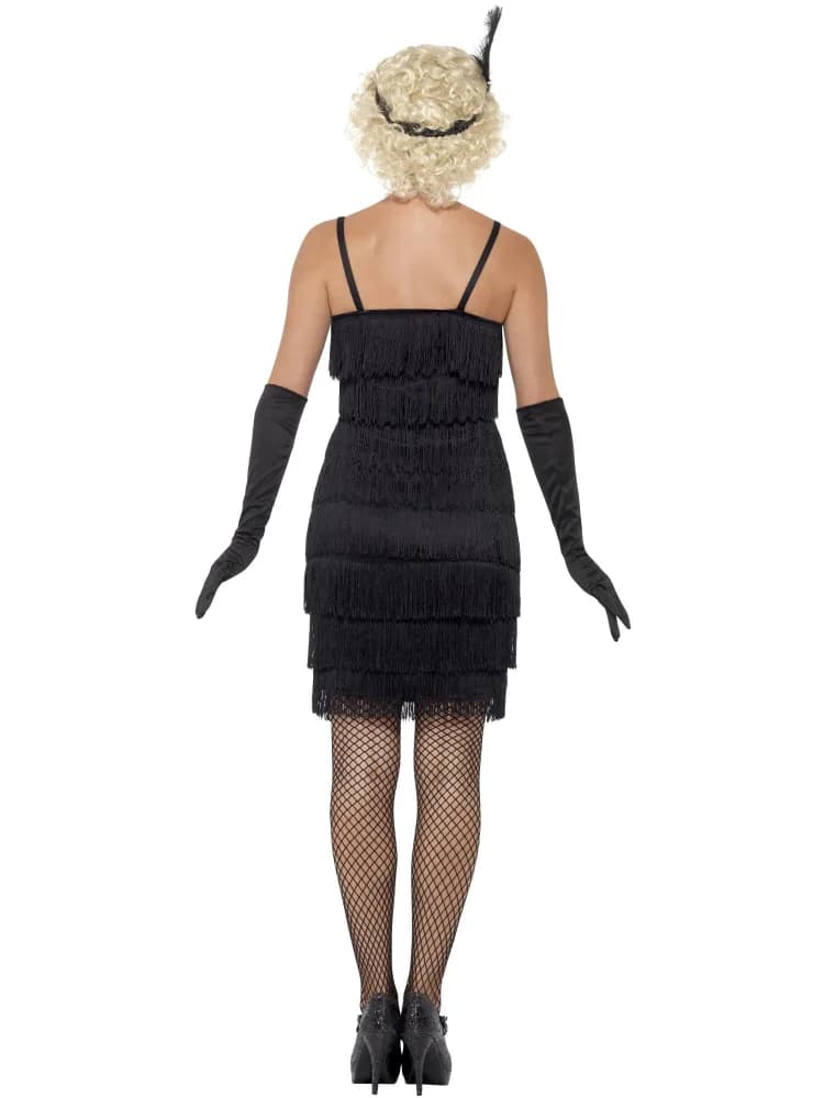 Adults Short Black Flapper Costume