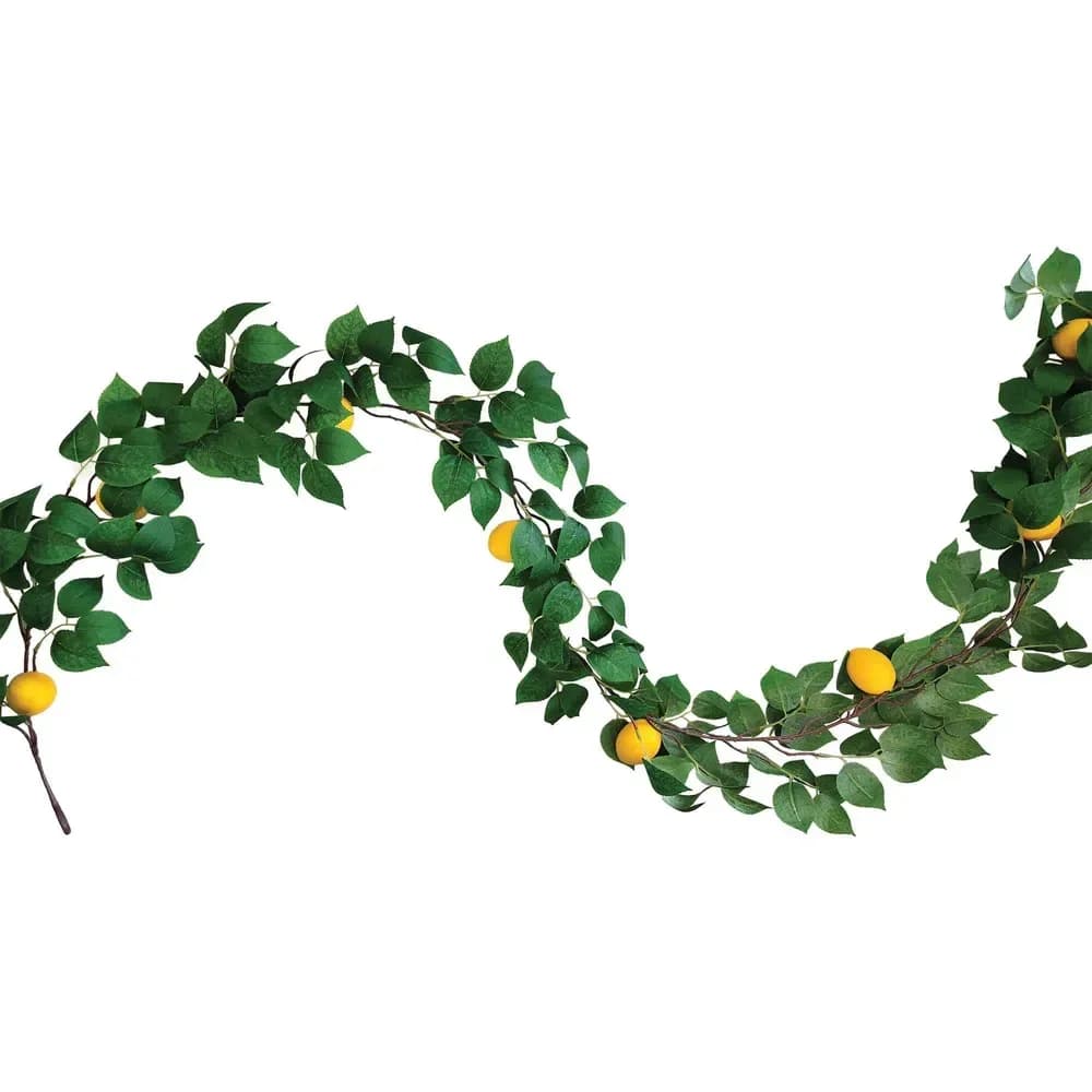 Mediterranean Foliage Garland with Lemons