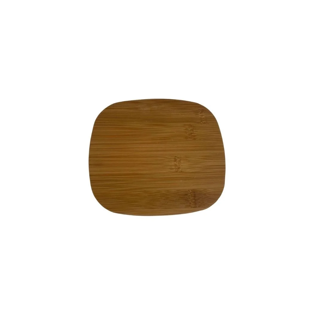 Rectangular Bamboo Platter/lid 17.6x16.2cm