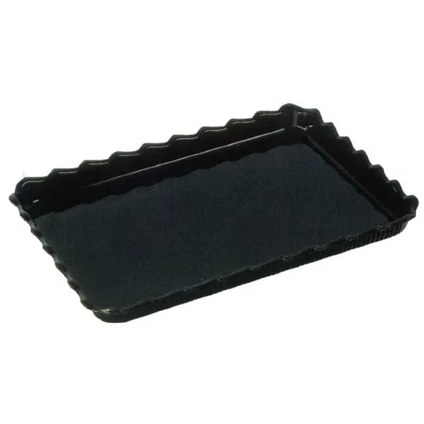 Tulip Edge Black Melamine Tray (31x41x3cm)