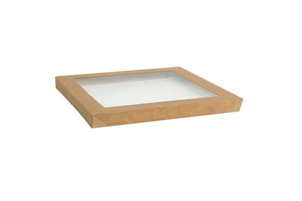 Tapered Kraft Medium Catering Tray & Lid (35x25x8cm)
