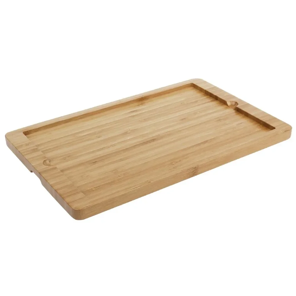 Olympia Slate Platter with Wooden Base (33x21cm)
